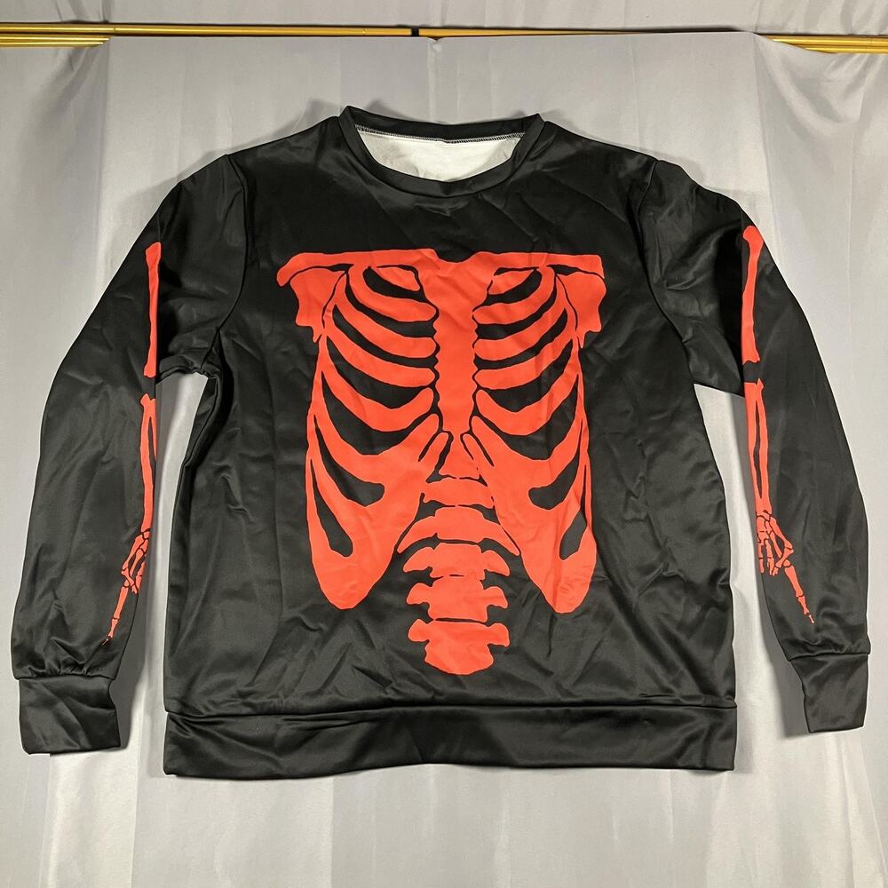 nineninesixteensixteen Playboi Carti Crewneck Mens XL Black‎ Red Skeleton Tour